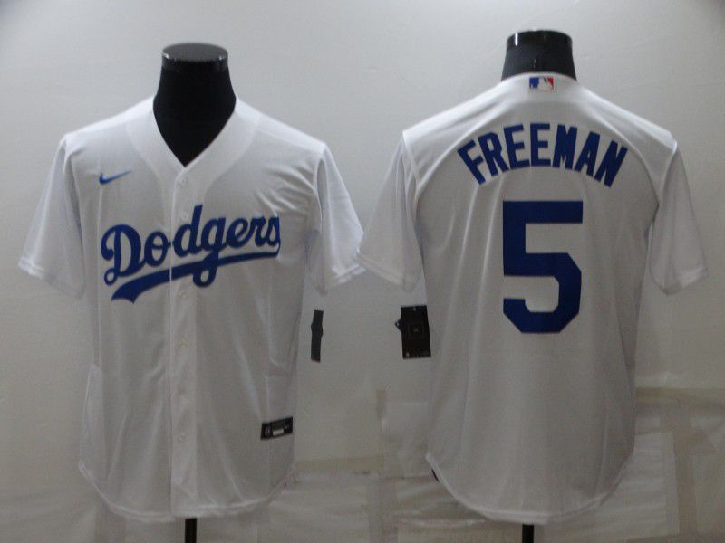 Men Los Angeles Dodgers #5 Freddie Freeman White Nike Game 2022 MLB Jersey->los angeles dodgers->MLB Jersey